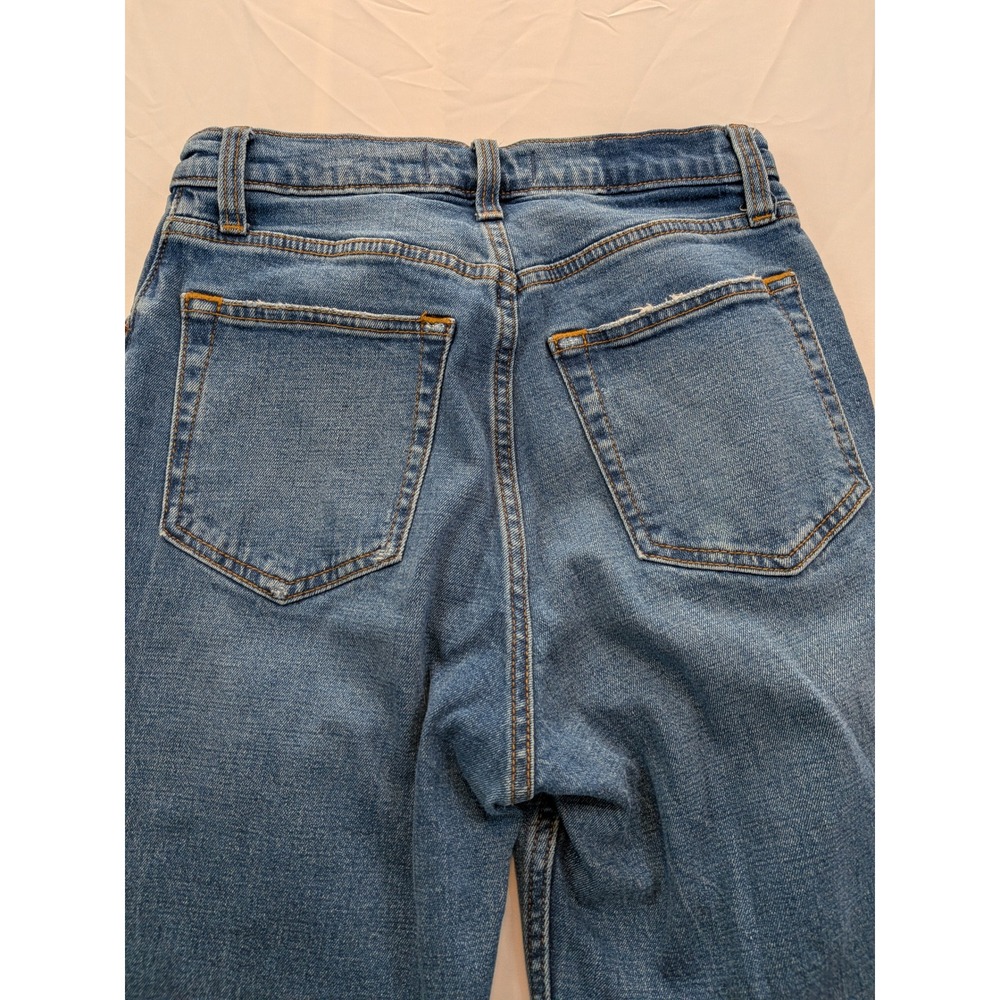 Abercrombie & Fitch Curve Love Ultra High Rise Ankle Straight Jeans 26 - Picture 4 of 11